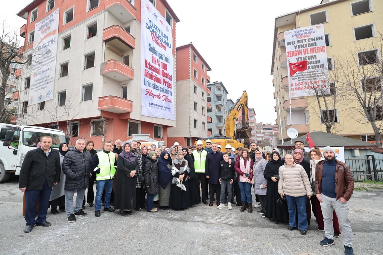 KENTSEL DÖNÜŞÜM ÇALIŞMALARINA HIZLA SÜRDÜREN SULTANGAZİ BELEDİYESİ, YÜZDE 100 VATANDAŞ MÜTEAHHİT...