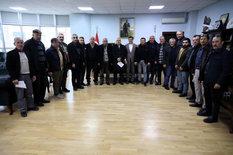 KÖY MUHTARLARI BAŞKAN DURGUT'A TALEPLERİNİ İLETTİ