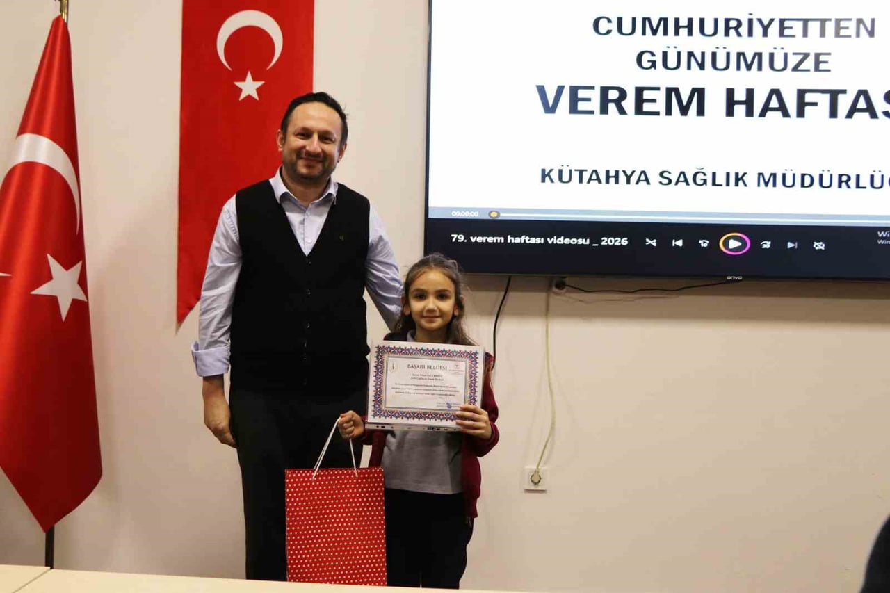 KÜTAHYA'DA '79. VEREM EĞİTİMİ VE FARKINDALIK HAFTASI ÖDÜLLERİ' SAHİPLERİNİ BULDU