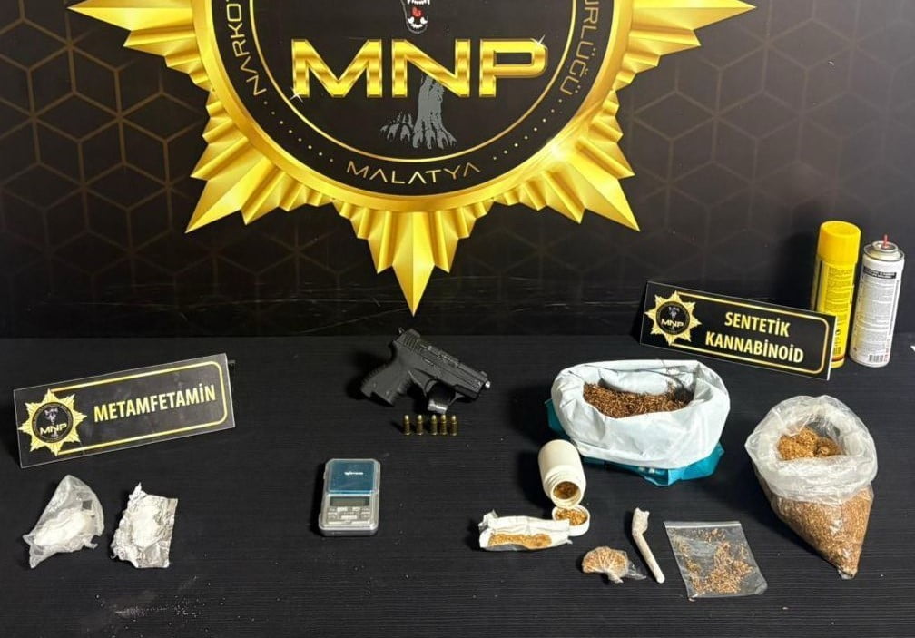 MALATYA’DA TORBACI OPERASYONU: 3 TUTUKLAMA