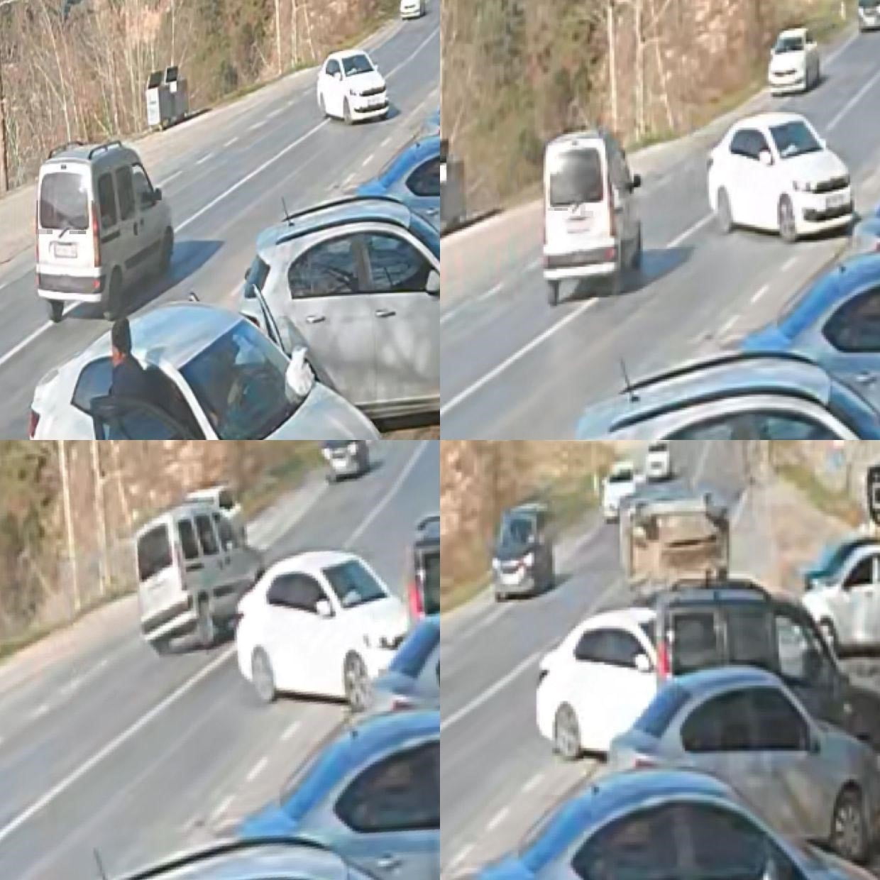 MERSİN'İN TARSUS İLÇESİNDE İÇİNDE 6 KİŞİNİN OLDUĞU HAFİF TİCARİ ARAÇ ÖNÜNE KIRAN OTOMOBİLE...