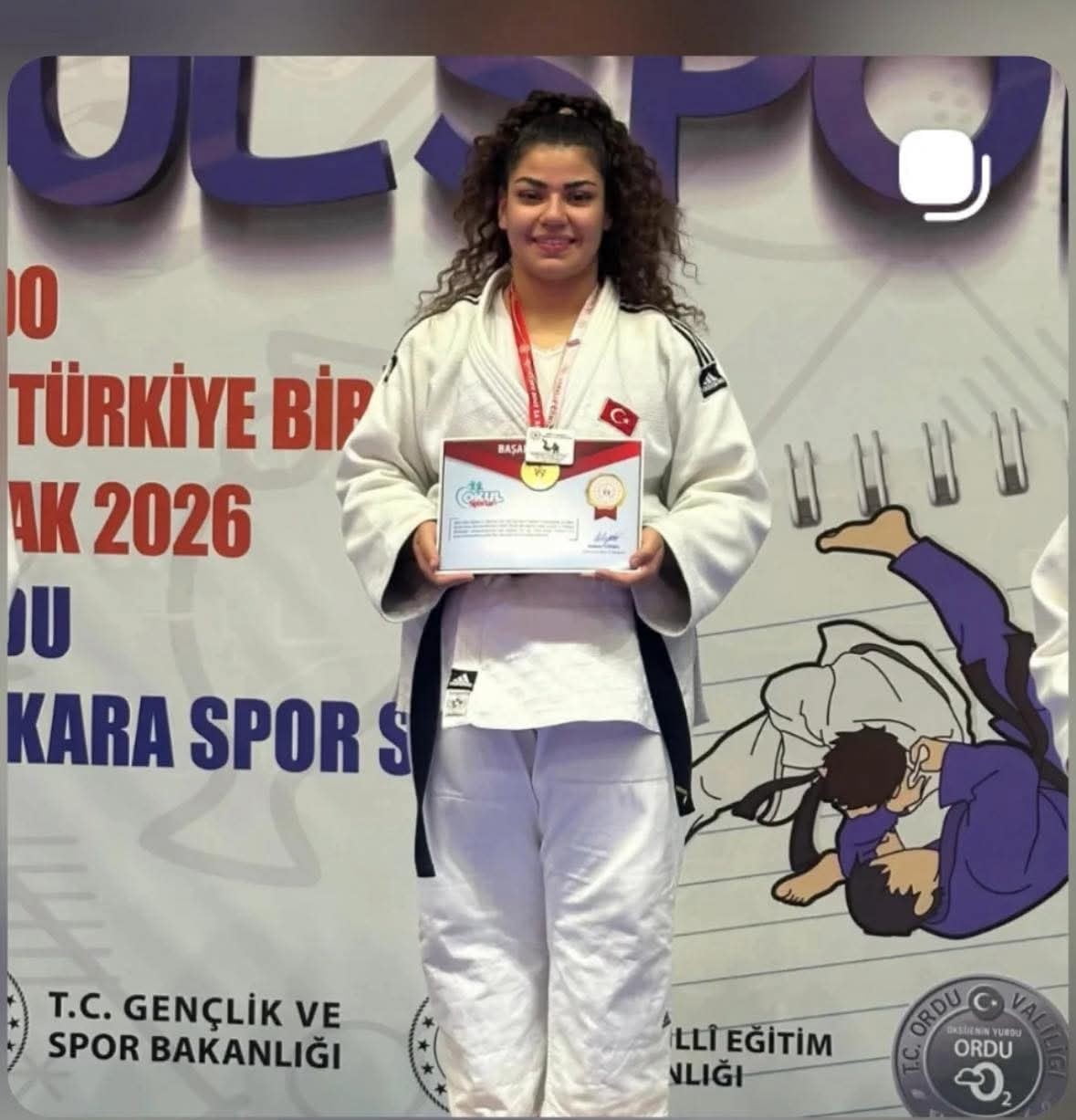 ORDU İLİNDE DÜZENLENEN OKUL SPORLARI GENÇ KIZLAR JUDO TÜRKİYE ŞAMPİYONASI’NDA, SALİHLİ ŞAHİN ŞEN...