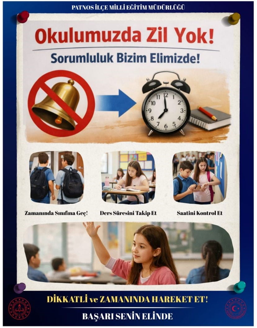 PATNOS’TA ZİLSİZ EĞİTİM DÖNEMİ BAŞLIYOR