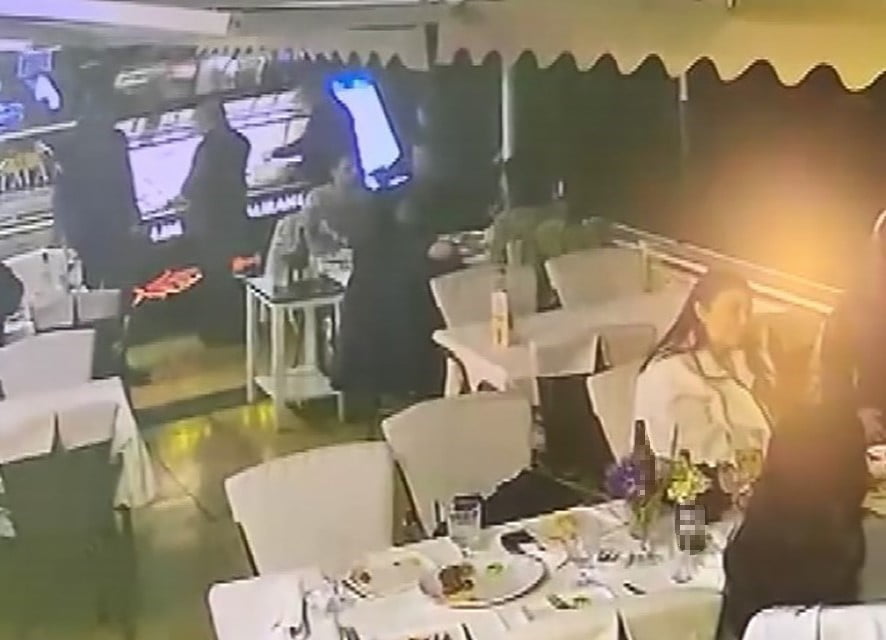 RESTORANA SİLAHLI SALDIRININ KAMERA GÖRÜNTÜLERİ ORTAYA ÇIKTI