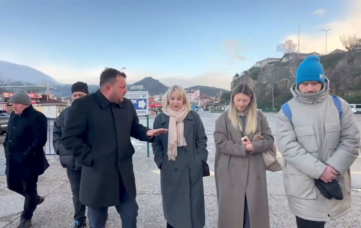 RUS FİLM EKİBİ AMASRA'YI GEZDİ