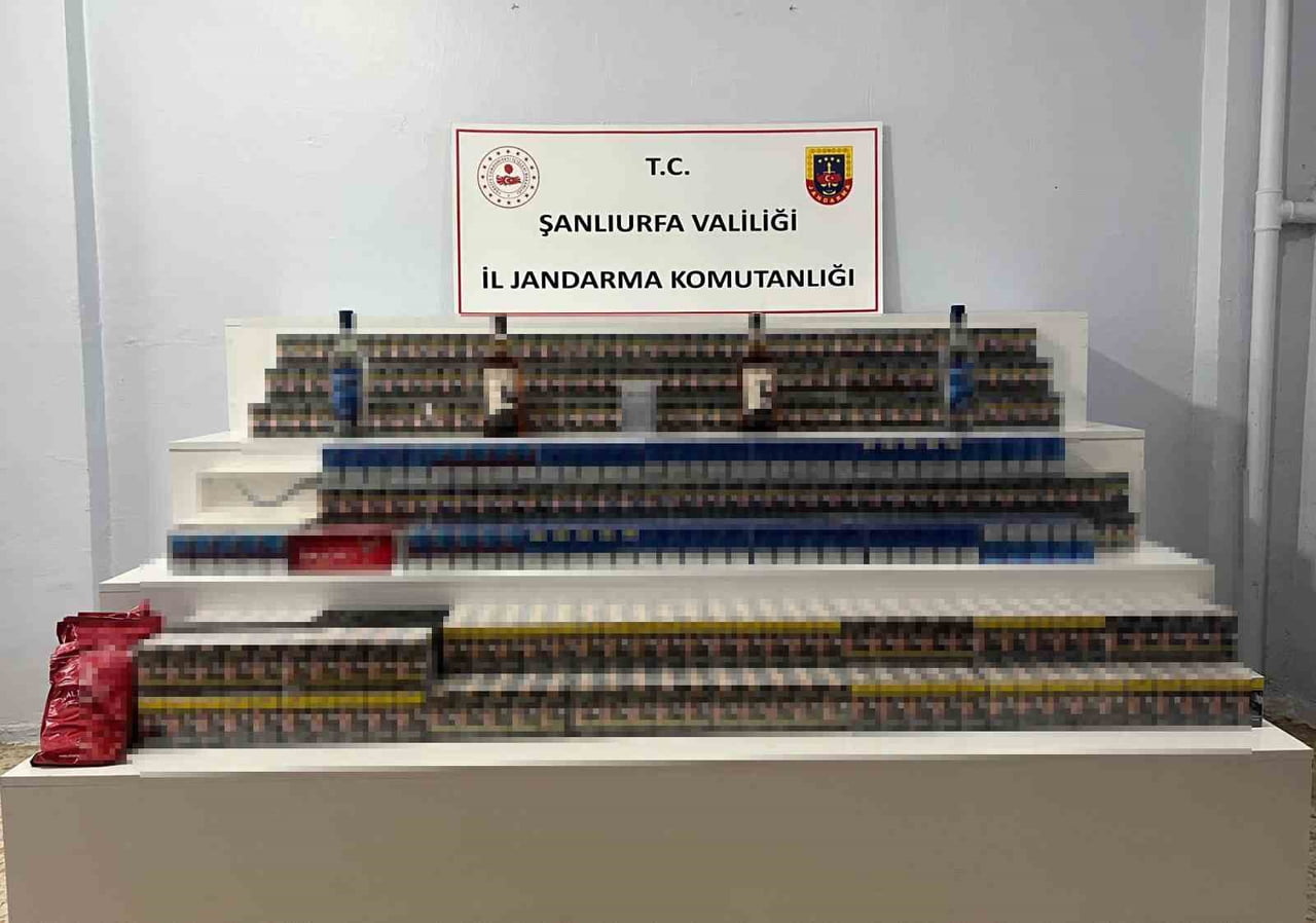ŞANLIURFA’DA ALKOL VE SİGARA ELE GEÇİRİLDİ