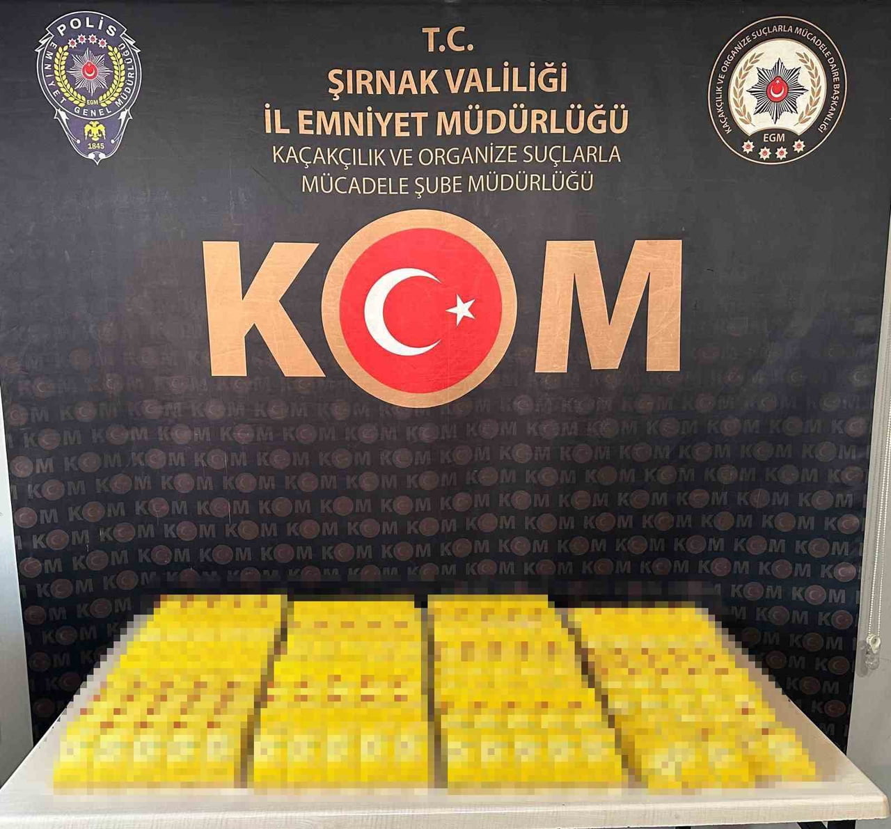 ŞIRNAK'TA POLİS EKİPLERİNCE DÜZENLENEN NARKOTİK VE KAÇAKÇILIK OPERASYONLARINDA ÇOK SAYIDA GÜMRÜK...