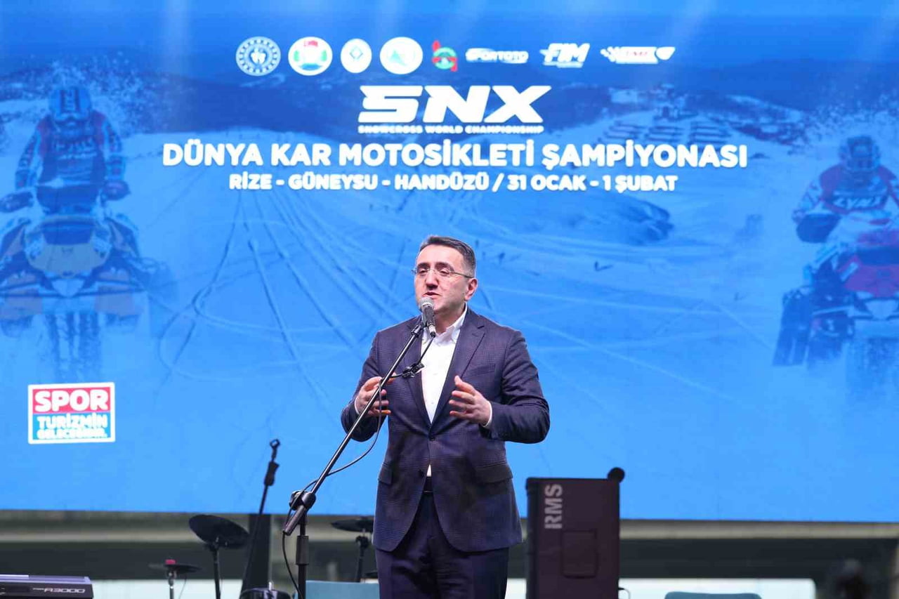 SNX TÜRKİYE DÜNYA KAR MOTOSİKLETİ ŞAMPİYONASI'NIN RESMİ AÇILIŞ SEREMONİSİ; RİZE'DE...