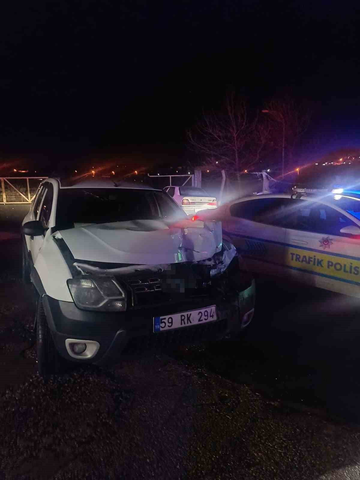 TEKİRDAĞ’IN KAPAKLI İLÇESİ ÇIKIŞINDA ELEKTRİKLİ BİSİKLETE ÇARPIP KAÇAN OTOMOBİL SÜRÜCÜSÜ, SARAY...