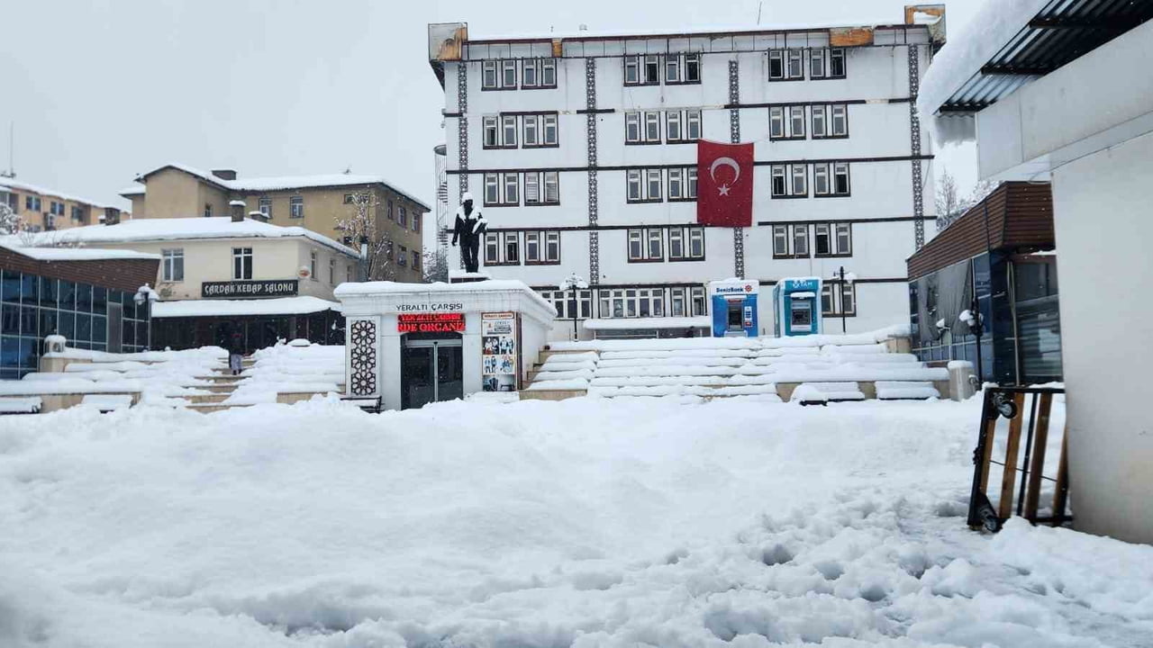 TUNCELİ'DE YAKLAŞIK 10 GÜNDÜR ARALIKSIZ DEVAM EDEN YOĞUN KAR YAĞIŞI, KAPANAN YOLLAR, BUZLANAN...