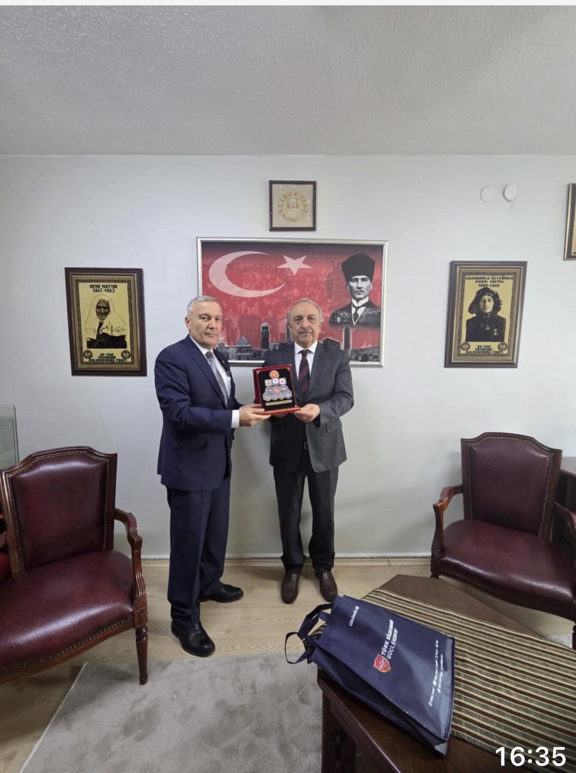 TÜRK SİLAHLI KUVVETLERİ GÜÇLENDİRME VAKFI ERZURUM BÖLGE TEMSİLCİSİ EMEKLİ ALBAY AHMET AVCI VE...