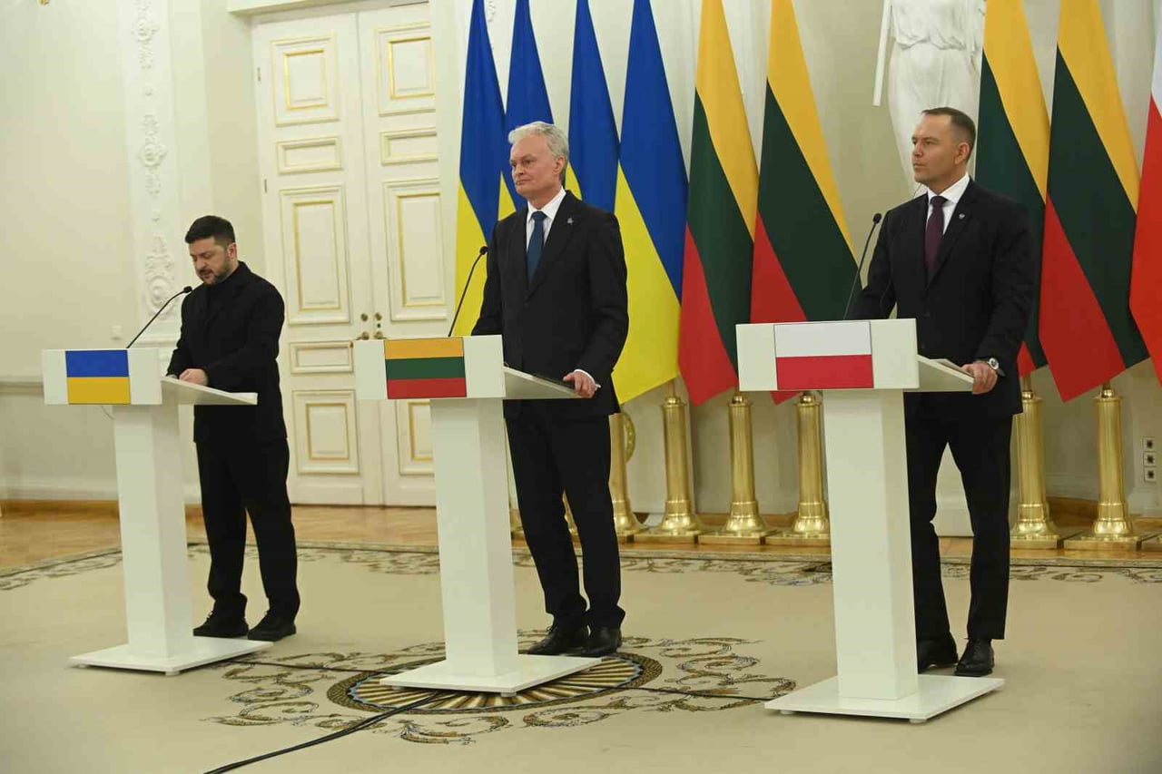 UKRAYNA DEVLET BAŞKANI VLADİMİR ZELENSKİY, LİTVANYA'NIN BAŞKENTİ VİLNİUS’TA LİTVANYA CUMHURBAŞKANI...