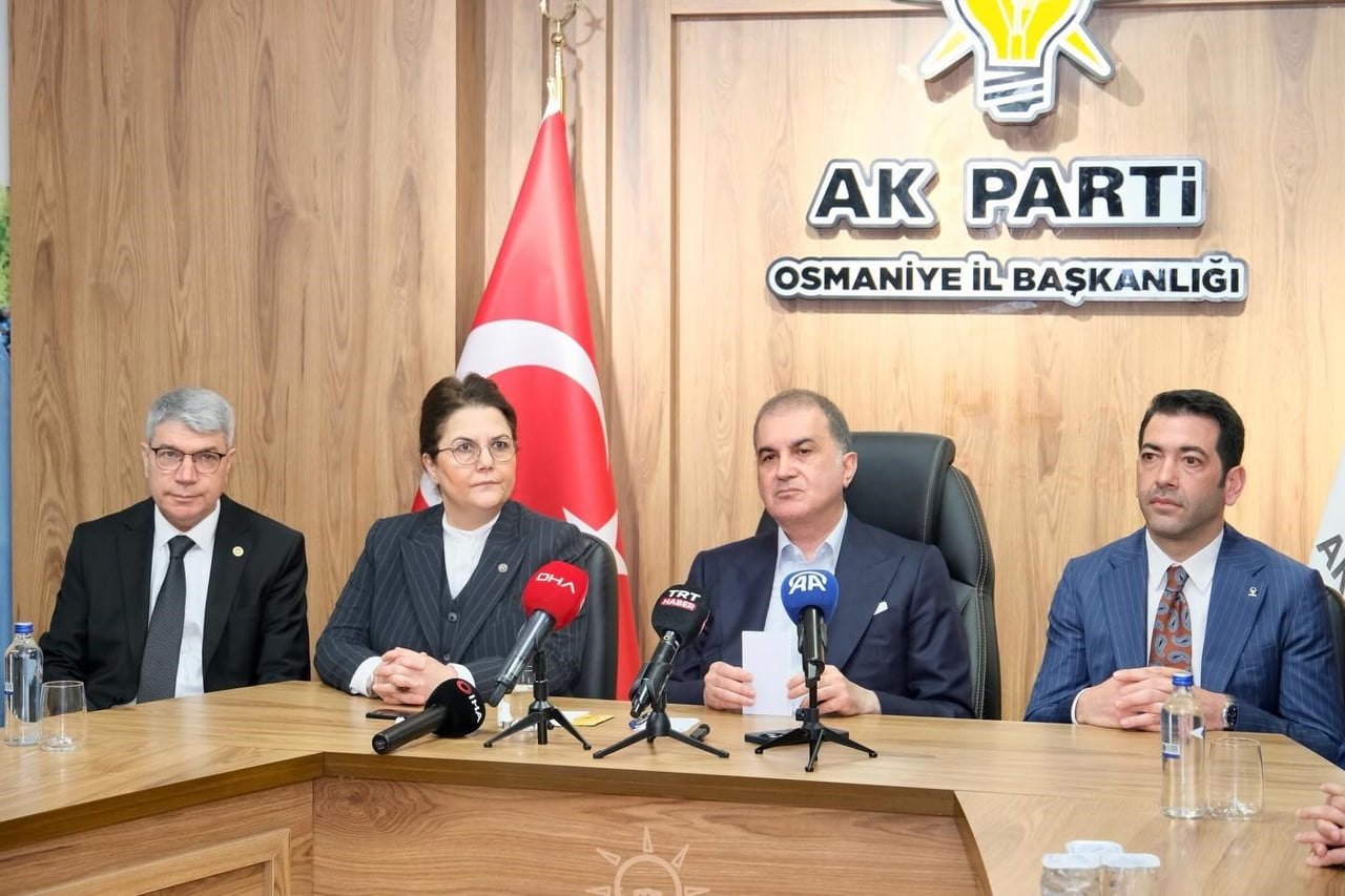 AK PARTİ GENEL BAŞKAN YARDIMCISI VE PARTİ SÖZCÜSÜ ÖMER ÇELİK, AK PARTİ OSMANİYE İL BAŞKANLIĞI'NI...