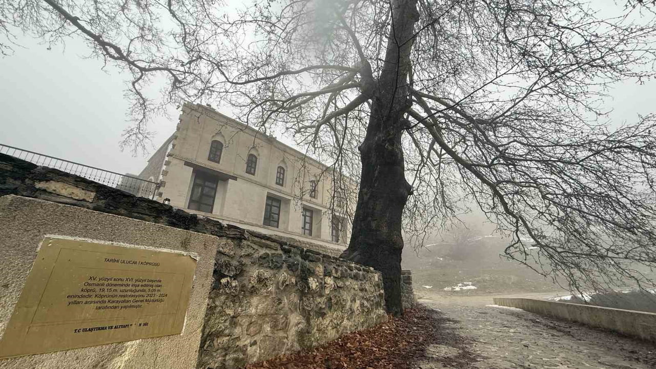 DİYARBAKIR'IN LİCE İLÇESİNDE BULUNAN 486 YILLIK ATAK ULU CAMİİ SİSLE KAPLANDI.