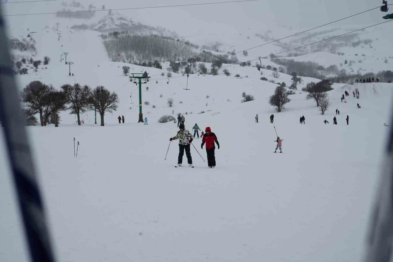 KOP KAYAK MERKEZİ'NDE SÖMESTİR TATİLİ YOĞUNLUĞU