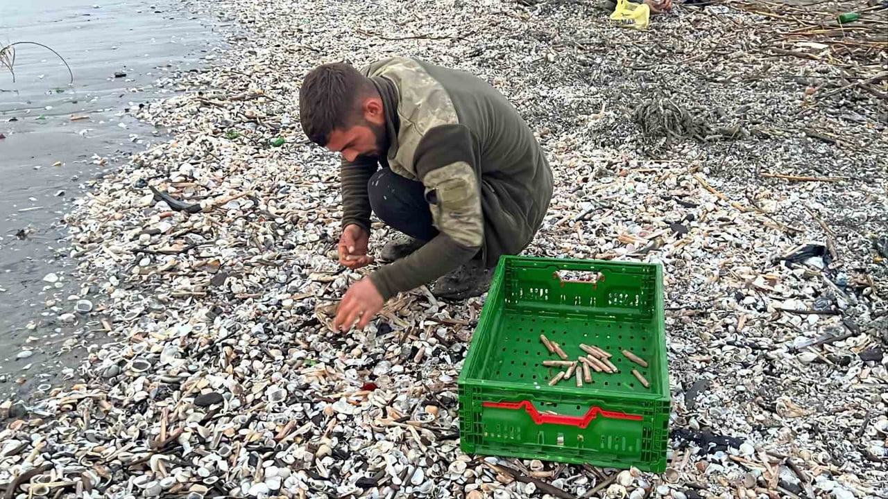 MERSİN’DE SEL VE FIRTINA SONRASI OLUŞAN GÜÇLÜ DALGALARLA BİRLİKTE ADANALIOĞLU SAHİLİNDE BİNLERCE...